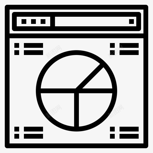 浏览器社交统计图标svg_新图网 https://ixintu.com 主题 浏览器 社交 统计 网站
