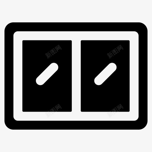 窗口阳台出口图标svg_新图网 https://ixintu.com 主窗口 出口 房地产字形图标 玻璃窗 窗口 阳台