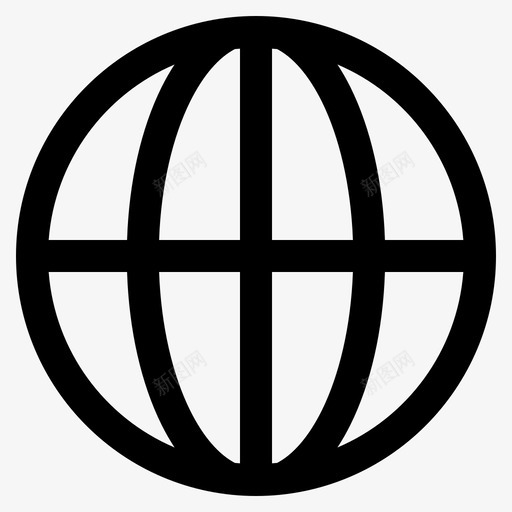 互联网连接全球图标svg_新图网 https://ixintu.com 世界 互联网 全球 网络 连接