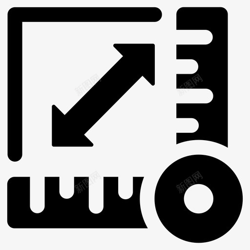 房屋测量图标房屋测量平面图建筑图标svg_新图网 https://ixintu.com 图标 平面图 建筑 房屋 测量