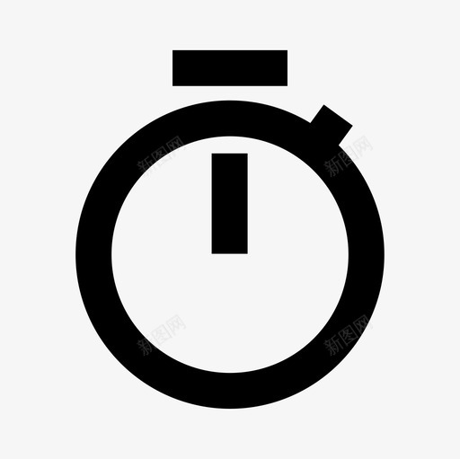 秒表时钟时间图标svg_新图网 https://ixintu.com 时钟 时间 秒表 计时器