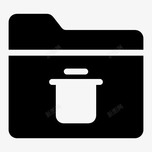文件夹删除文档文件图标svg_新图网 https://ixintu.com 删除 垃圾箱 文件 文件夹删除 文档
