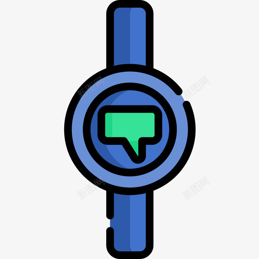 智能手表硬件23线性颜色图标svg_新图网 https://ixintu.com 智能手表 硬件23 线性颜色