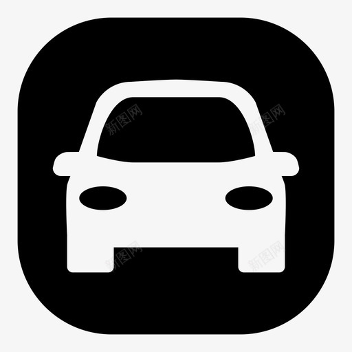 汽车gps定位图标svg_新图网 https://ixintu.com gps poi 定位 导航 汽车 道路