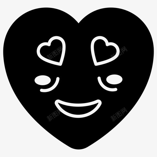 笑脸表情符号情感图标svg_新图网 https://ixintu.com 图标 心形 情感 笑脸 符号 表情
