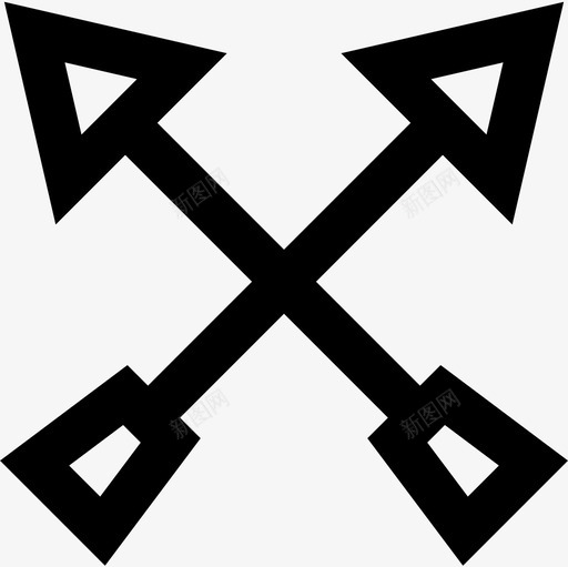 箭射箭3直线图标svg_新图网 https://ixintu.com 射箭 直线