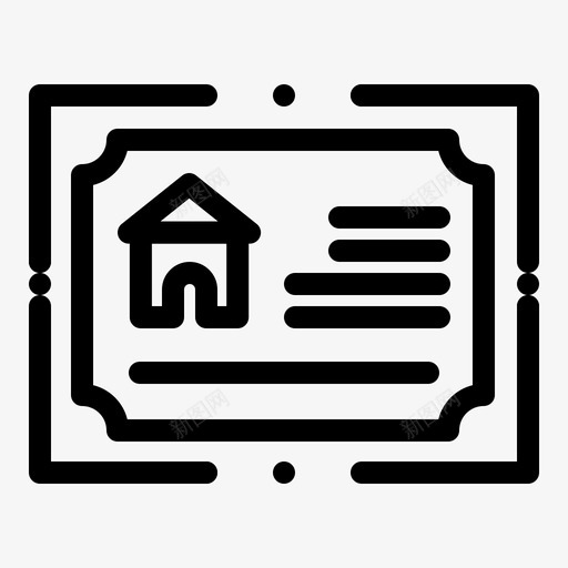 卡房产房子图标svg_新图网 https://ixintu.com 卡 房产 房子