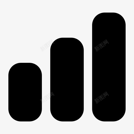 条形图图表信号图标svg_新图网 https://ixintu.com 信号 图表 条形图 金融实体
