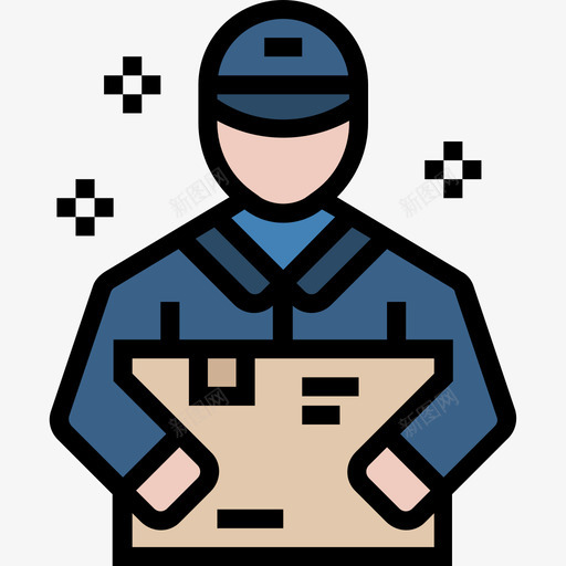 交货业务347线性颜色图标svg_新图网 https://ixintu.com 业务 交货 线性 颜色
