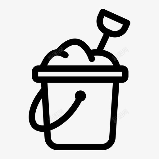 水桶清洁洗衣图标svg_新图网 https://ixintu.com 修理 柱塞 水桶 洗涤 洗衣 清洁