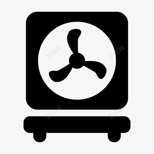 通风机空气风扇图标svg_新图网 https://ixintu.com 空气 通风 通风机 风扇