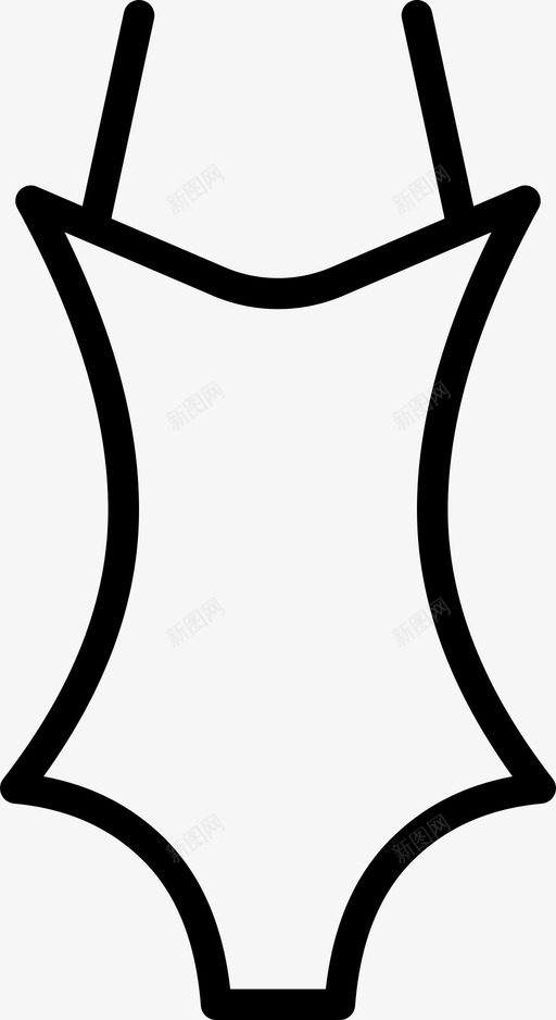 泳衣服装女士图标svg_新图网 https://ixintu.com 女士 服装 泳衣 辣酱