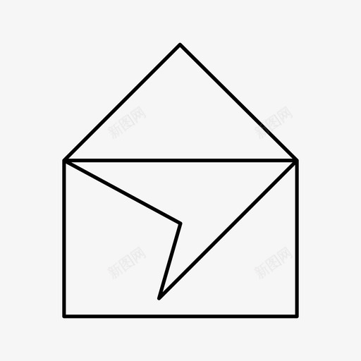信封信图标svg_新图网 https://ixintu.com 信 信封