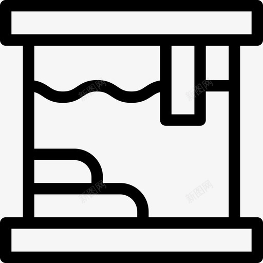 水族馆宠物店46线性图标svg_新图网 https://ixintu.com 宠物 水族馆 线性