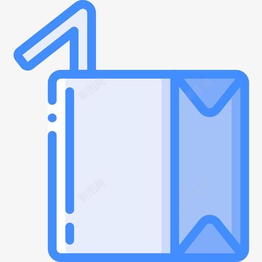 果汁容器4蓝色图标svg_新图网 https://ixintu.com 容器 果汁 蓝色