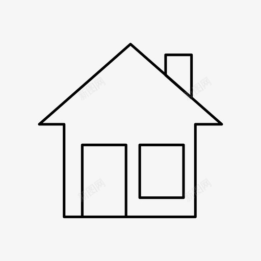 住宅公寓建筑和城市图标svg_新图网 https://ixintu.com 住宅 住房 公寓 办公室 城市 建筑