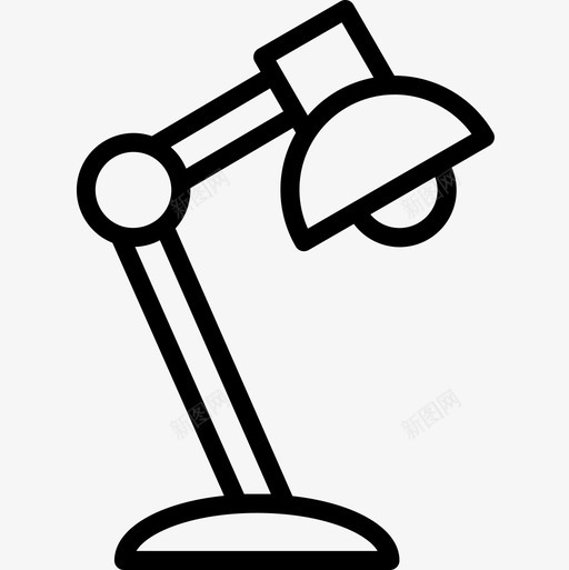 台灯返校63直线型图标svg_新图网 https://ixintu.com 台灯 直线 线型 返校