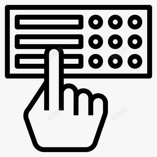 盲文活动社区图标svg_新图网 https://ixintu.com 交流大纲 人 关系 活动 盲文 社区 联系
