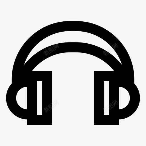 耳机音频设备图标svg_新图网 https://ixintu.com 声音 耳机 设备 音乐 音频