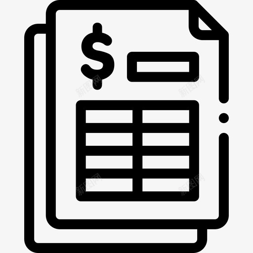 电子表格业务349线性图标svg_新图网 https://ixintu.com 业务 电子 电子表 线性 表格