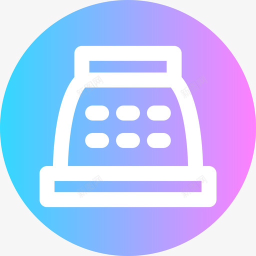 收银机电子商务98通知图标svg_新图网 https://ixintu.com 收银机 电子商务 通知