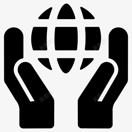 保护世界全球保护拯救地球图标svg_新图网 https://ixintu.com 世界 保护 全球 商业 图标 地球 字形 拯救 自然