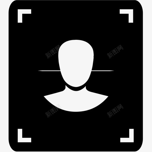 人脸识别svg_新图网 https://ixintu.com 人脸识别