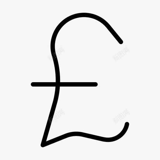 英镑硬币货币图标svg_新图网 https://ixintu.com 硬币 英镑 货币