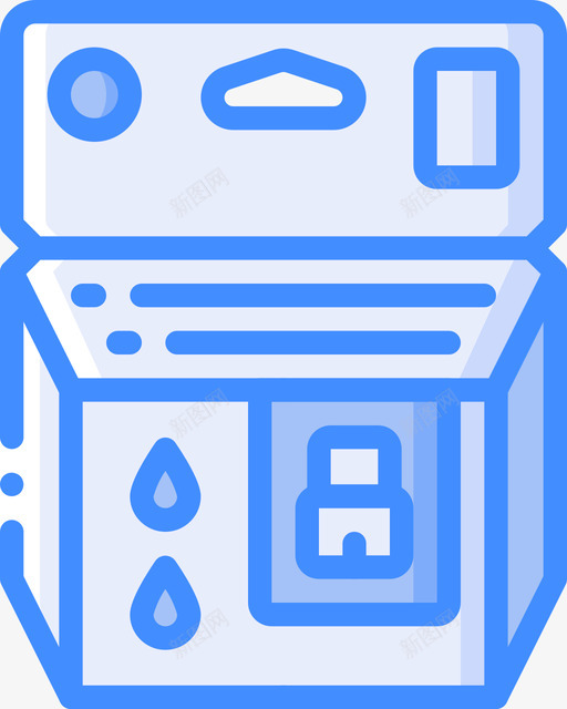 墨盒文具59蓝色图标svg_新图网 https://ixintu.com 墨盒 文具59 蓝色