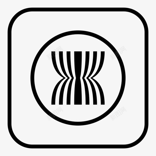 东盟旗帜国家世界图标svg_新图网 https://ixintu.com 世界 东盟 国家 圆形 方形 旗帜 简化