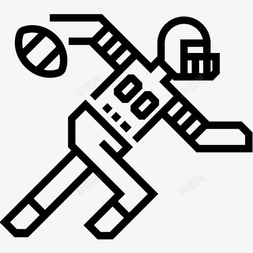 运动员美式足球7级直系图标svg_新图网 https://ixintu.com 7级 直系 美式 足球 运动员