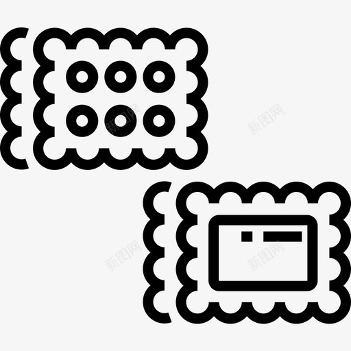 饼干甜糖2直系图标svg_新图网 https://ixintu.com 甜糖 直系 饼干