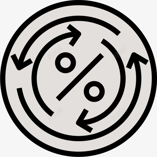 返回贷款6线性颜色图标svg_新图网 https://ixintu.com 线性颜色 贷款6 返回