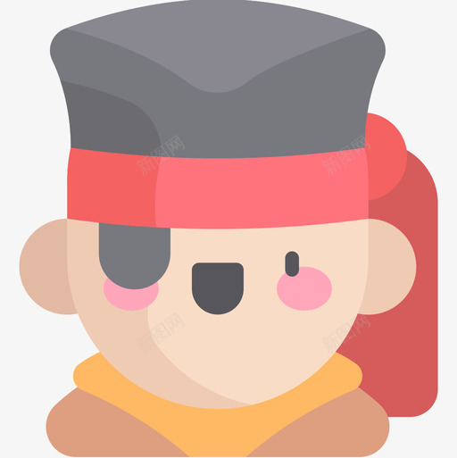 海盗万圣节服装化身2扁平图标svg_新图网 https://ixintu.com 万圣节 化身 扁平 服装 海盗