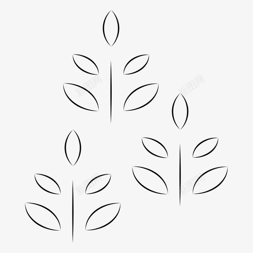 谷物农作物小麦图标svg_新图网 https://ixintu.com 农作物 小麦 手绘面包房 谷物