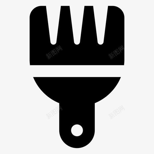 刷子扫帚掸子图标svg_新图网 https://ixintu.com 刷子 扫帚 拖把 掸子 油漆工具 用户界面材料字形图标