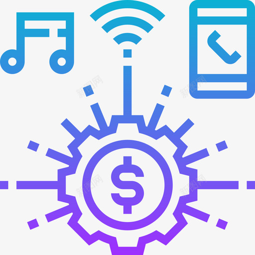 Api金融技术要素5梯度图标svg_新图网 https://ixintu.com Api 技术 梯度 要素 金融