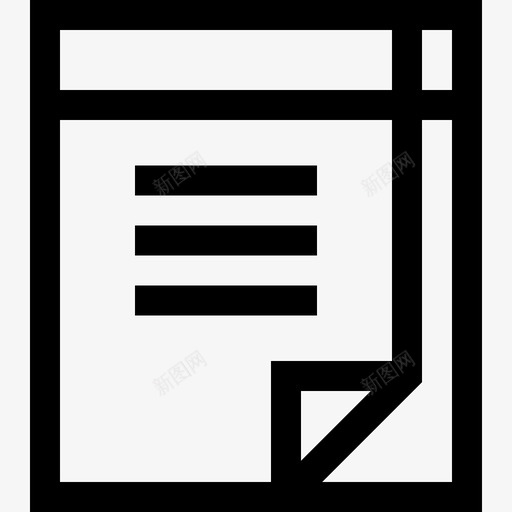 商务会议记录7直线图标svg_新图网 https://ixintu.com 商务会议 直线 记录