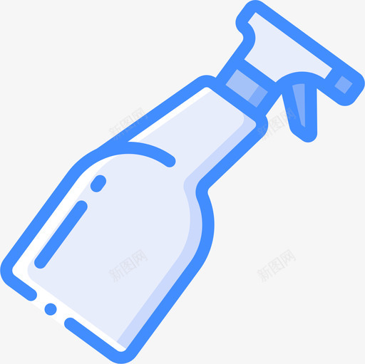 喷雾容器4蓝色图标svg_新图网 https://ixintu.com 喷雾 容器4 蓝色