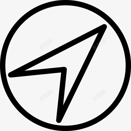 罗盘gps航向图标svg_新图网 https://ixintu.com gps 地图 导航 罗盘 航向