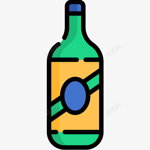 卡恰卡巴西狂欢节13线性颜色图标svg_新图网 https://ixintu.com 卡恰卡 巴西狂欢节13 线性颜色