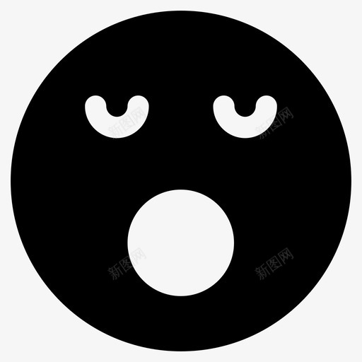张嘴脸表情符号表情符号符号图标svg_新图网 https://ixintu.com 张嘴脸 表情符号 表情符号符号图标