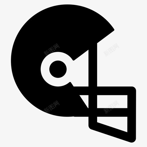 头盔安全帽头部保护图标svg_新图网 https://ixintu.com 头盔 头部保护 头饰 安全帽 运动头盔 运动标志