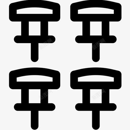 图钉139号办公室直线型图标svg_新图网 https://ixintu.com 139号 办公室 图钉 直线 线型