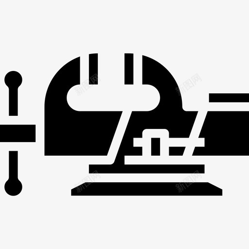 夹钳53号工具填充图标svg_新图网 https://ixintu.com 53号 填充 夹钳 工具