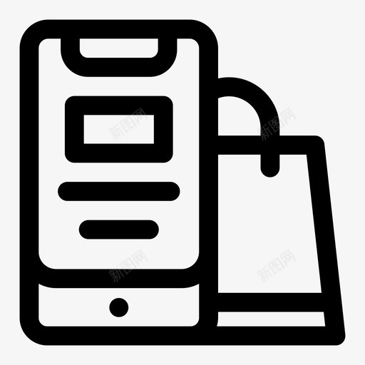 电子商务电子商务141线性图标svg_新图网 https://ixintu.com 电子商务 线性