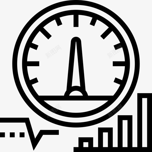 速度表智能汽车线性图标svg_新图网 https://ixintu.com 度表 智能 汽车 线性 速度