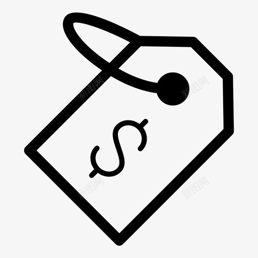 标签商场价格图标svg_新图网 https://ixintu.com 价格 商场 商店 标签 购物