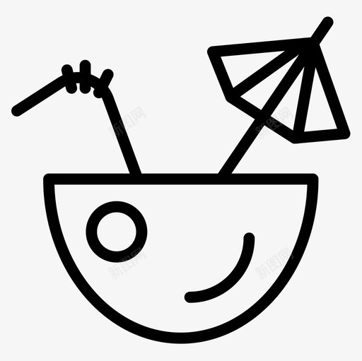 鸡尾酒第6季直系图标svg_新图网 https://ixintu.com 直系 第6季 鸡尾酒