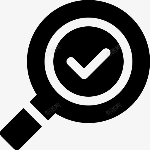 Loupe营销增长8填充图标svg_新图网 https://ixintu.com Loupe 填充 增长 营销